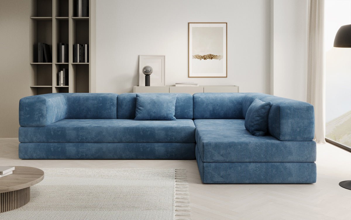 Designer Sofa Lazy L aus Cord