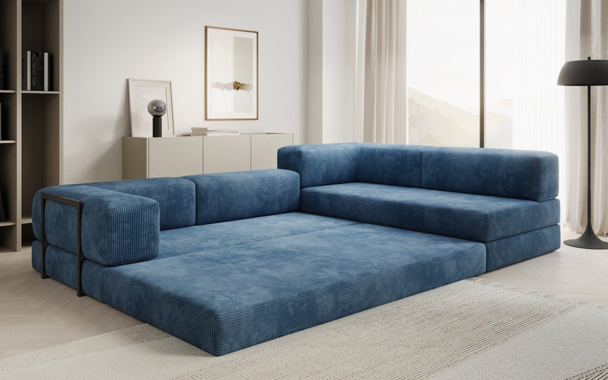 Designer Sofa Lazy L aus Cord