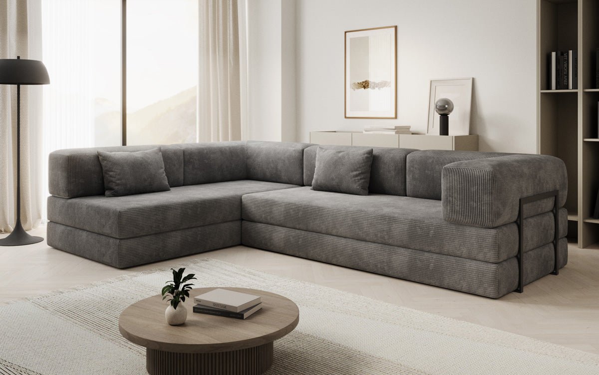 Designer Sofa Lazy L aus Cord