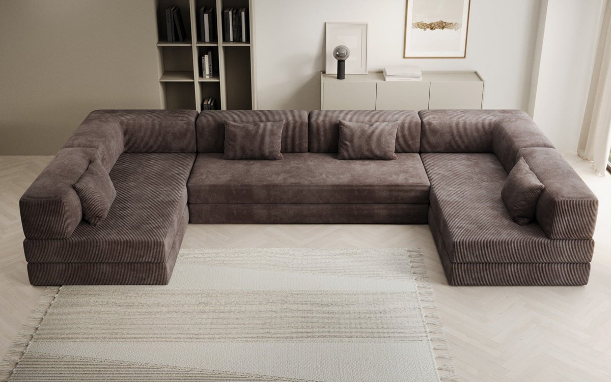 Designer Sofa Lazy U in Cord
