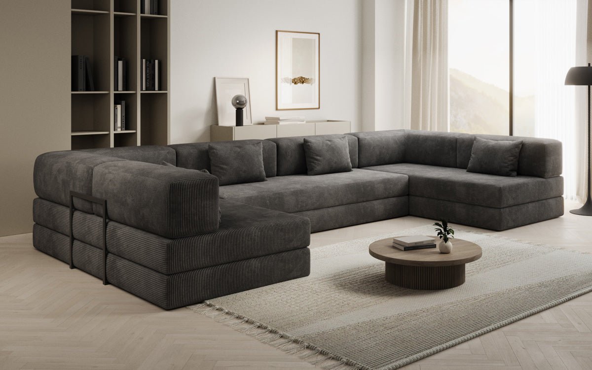 Designer Sofa Lazy U in Cord