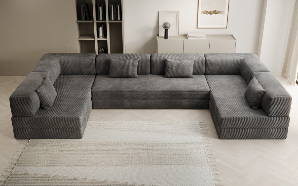 Designer Sofa Lazy U in Cord