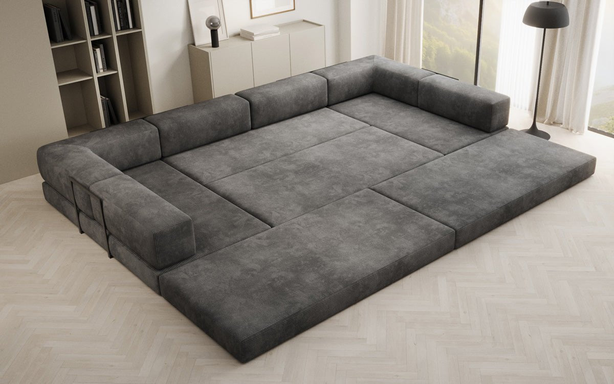 Designer Sofa Lazy U in Cord