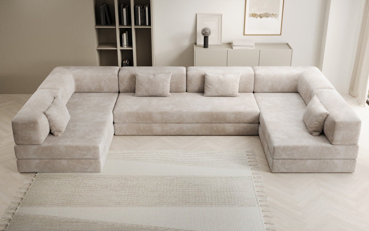Designer Sofa Lazy U in Cord