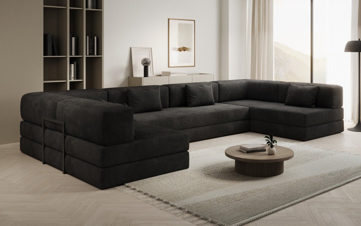 Designer Sofa Lazy U in Cord