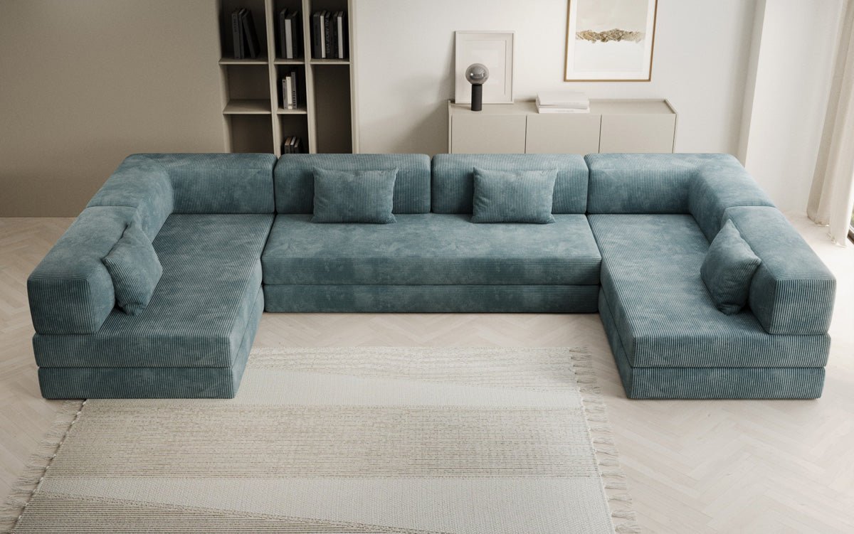 Designer Sofa Lazy U in Cord