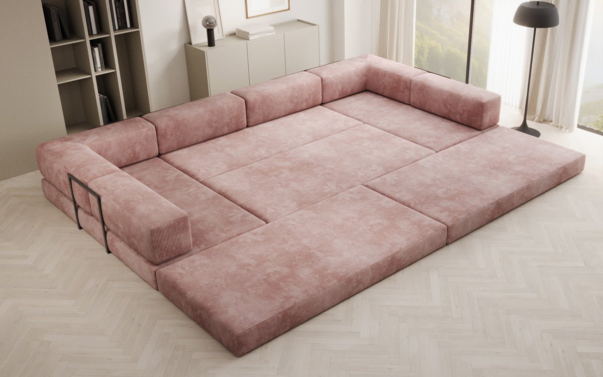 Designer Sofa Lazy U in Cord