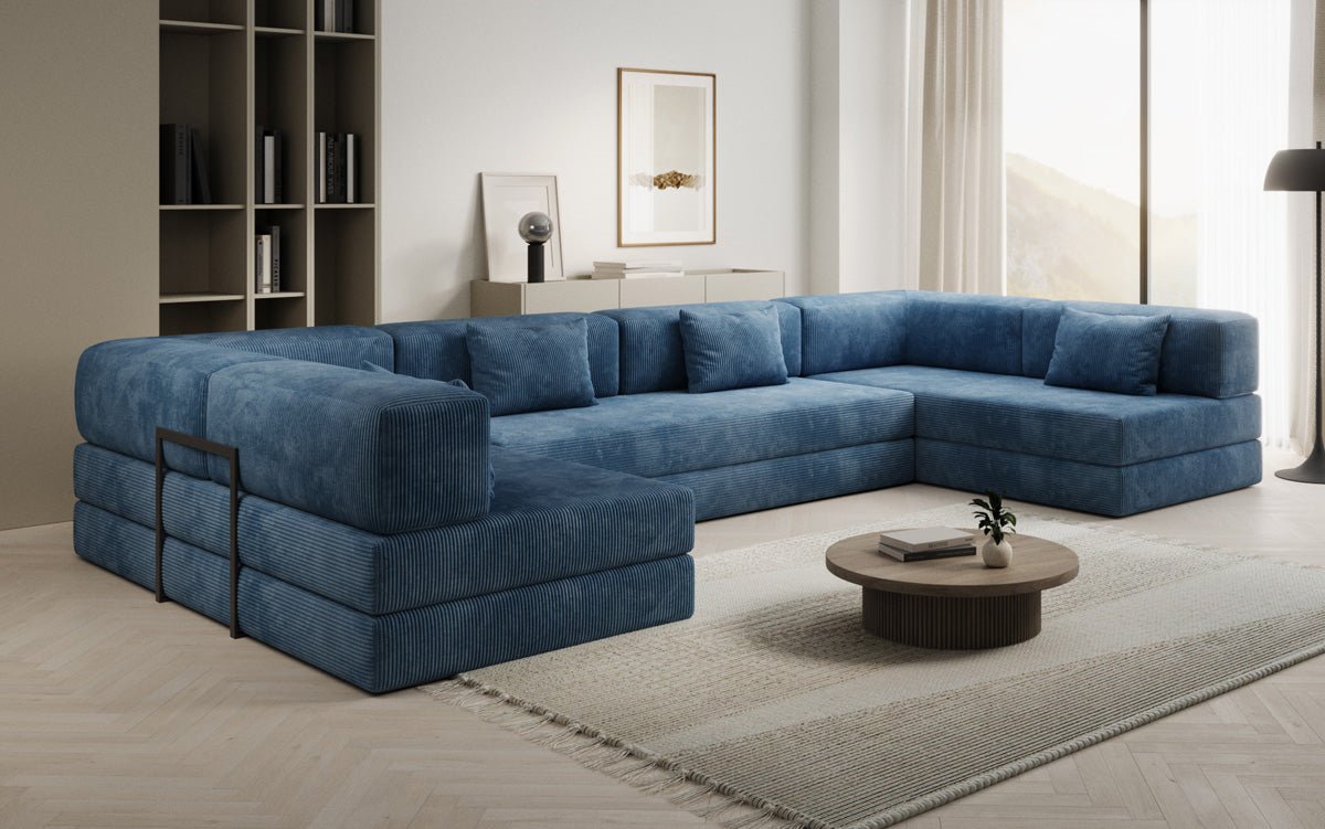 Designer Sofa Lazy U in Cord