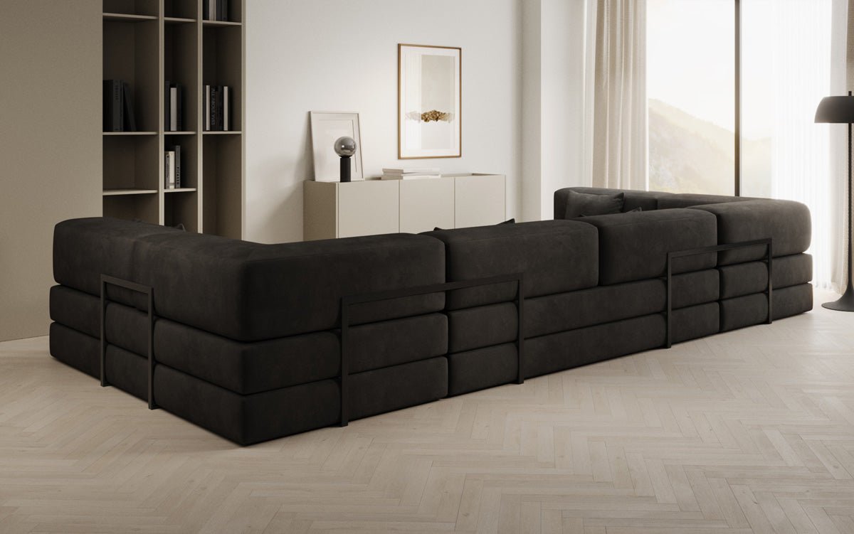Designer Sofa Lazy U am Samt