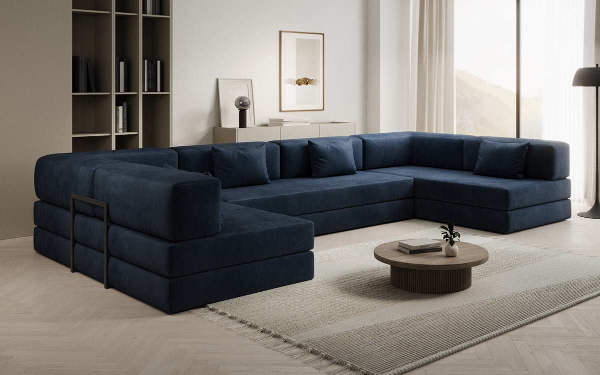 Designer Sofa Lazy U am Samt