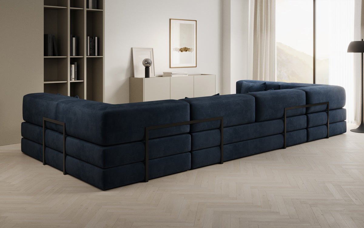 Designer Sofa Lazy U am Samt