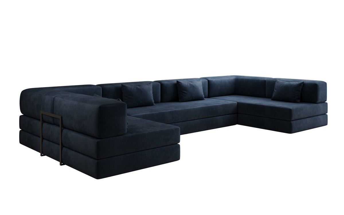 Designer Sofa Lazy U am Samt