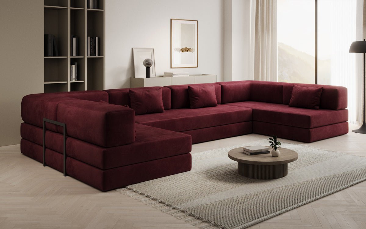 Designer Sofa Lazy U am Samt