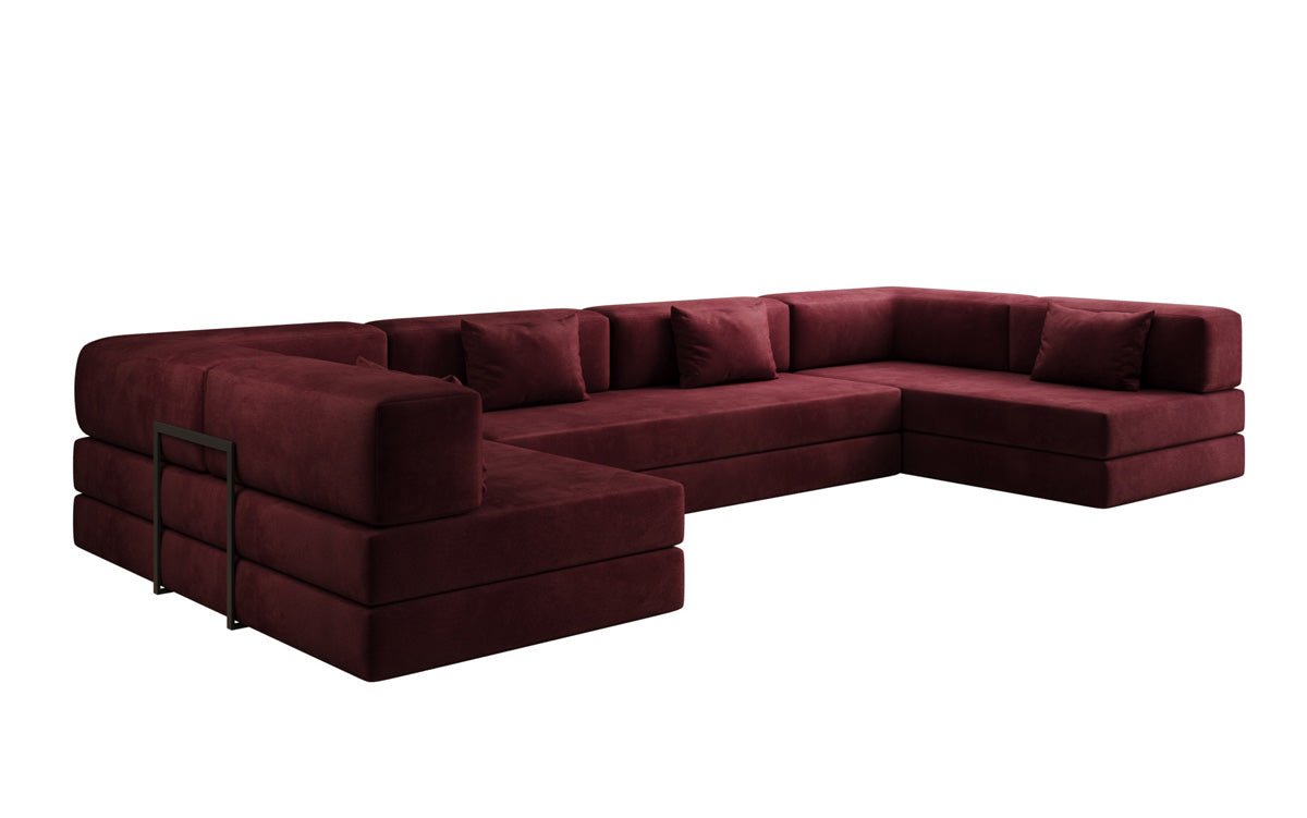 Designer Sofa Lazy U am Samt