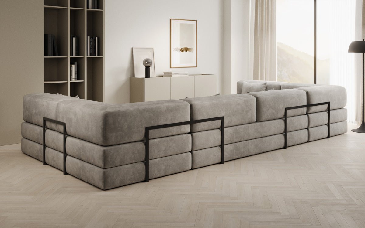 Designer Sofa Lazy U am Samt