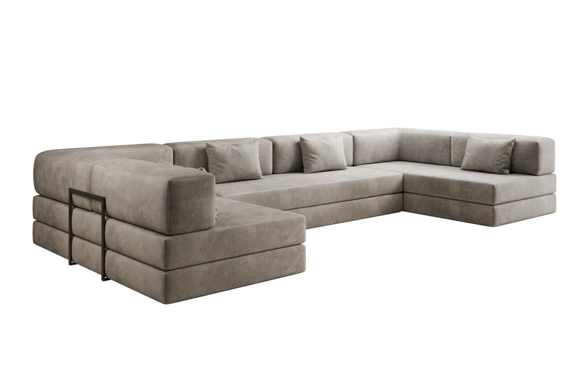 Designer Sofa Lazy U am Samt