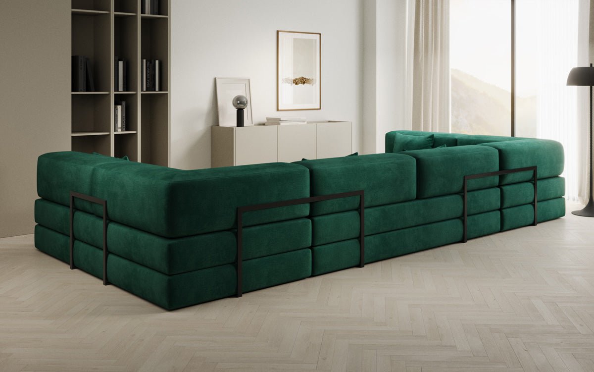 Designer Sofa Lazy U am Samt