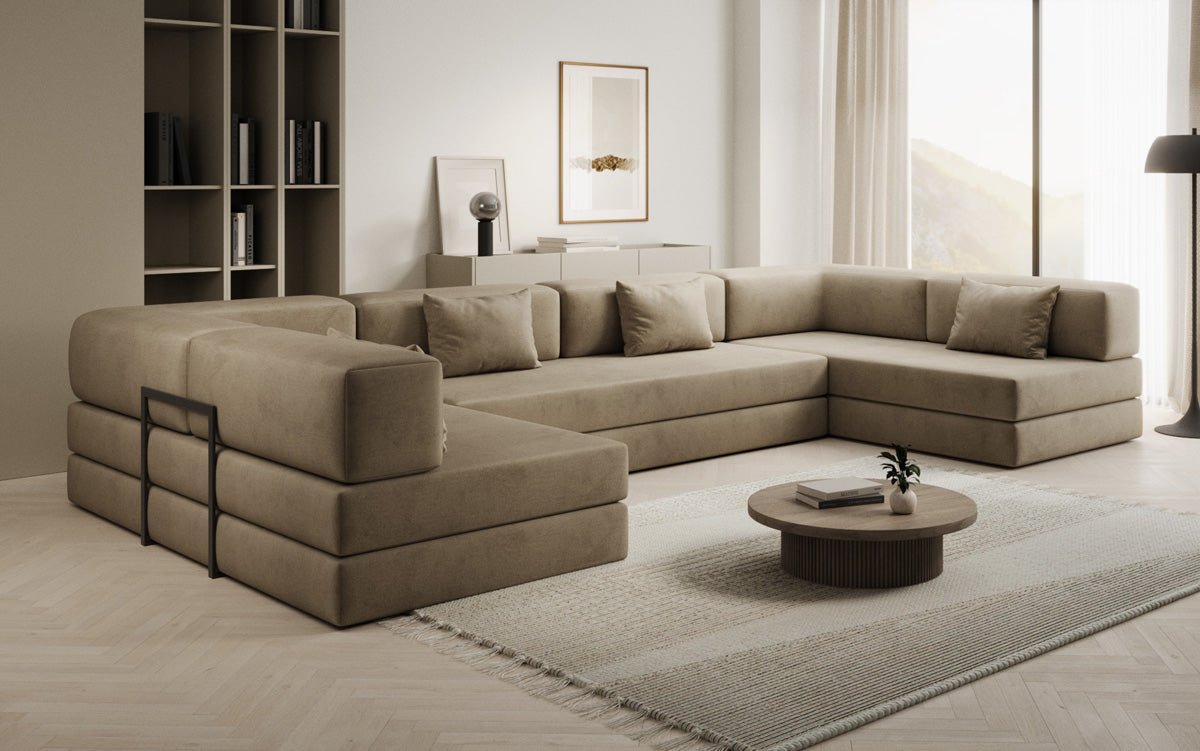 Designer Sofa Lazy U am Samt