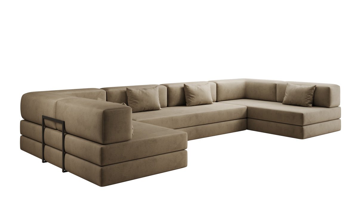Designer Sofa Lazy U am Samt