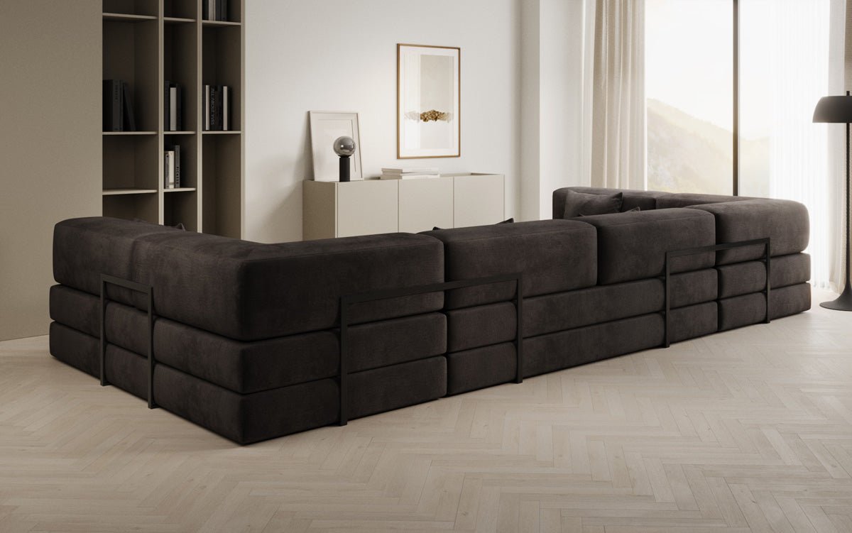 Designer Sofa Lazy U am Samt