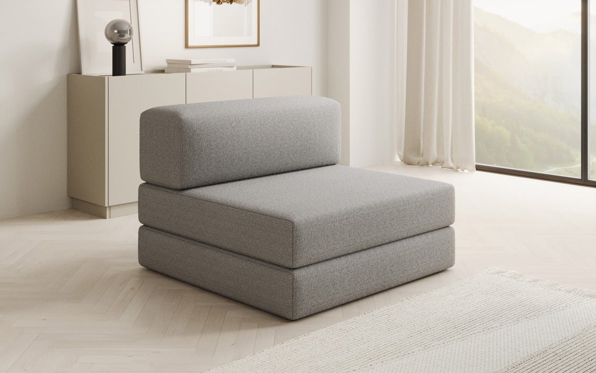 Designer Sofa Mëttelmodul Lazy a Bouclé