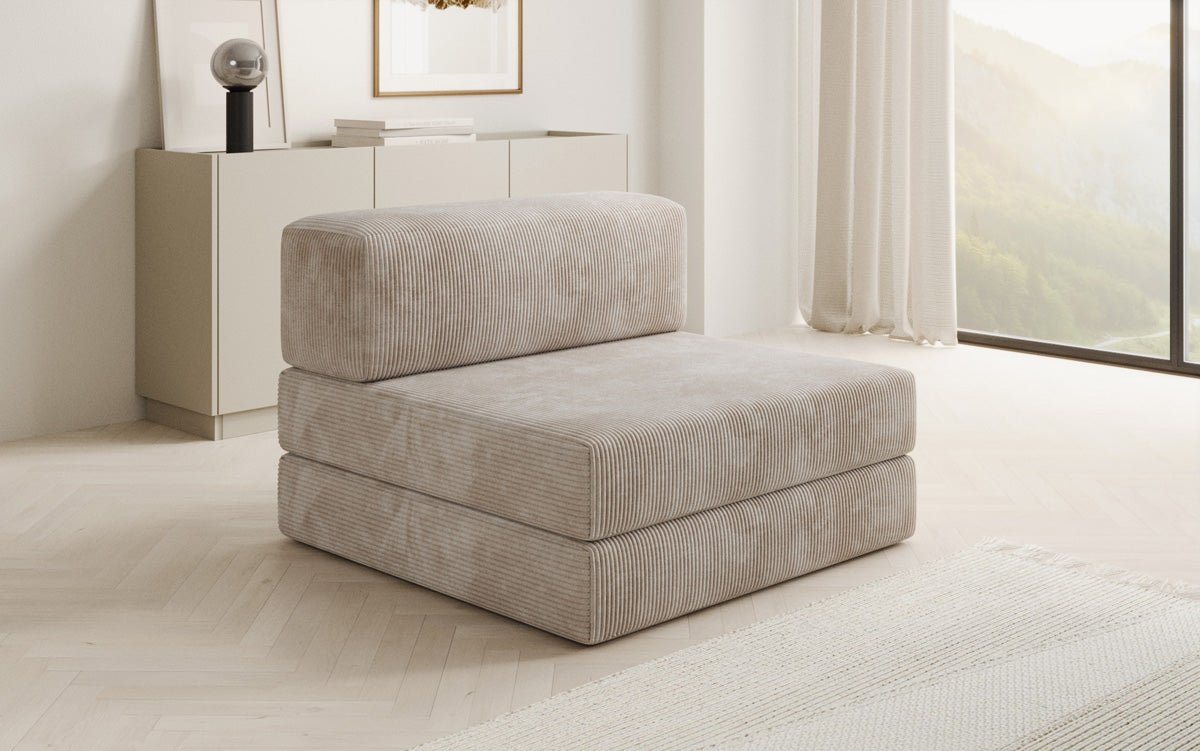 Designer Sofa Mëttelmodul Lazy am Cord