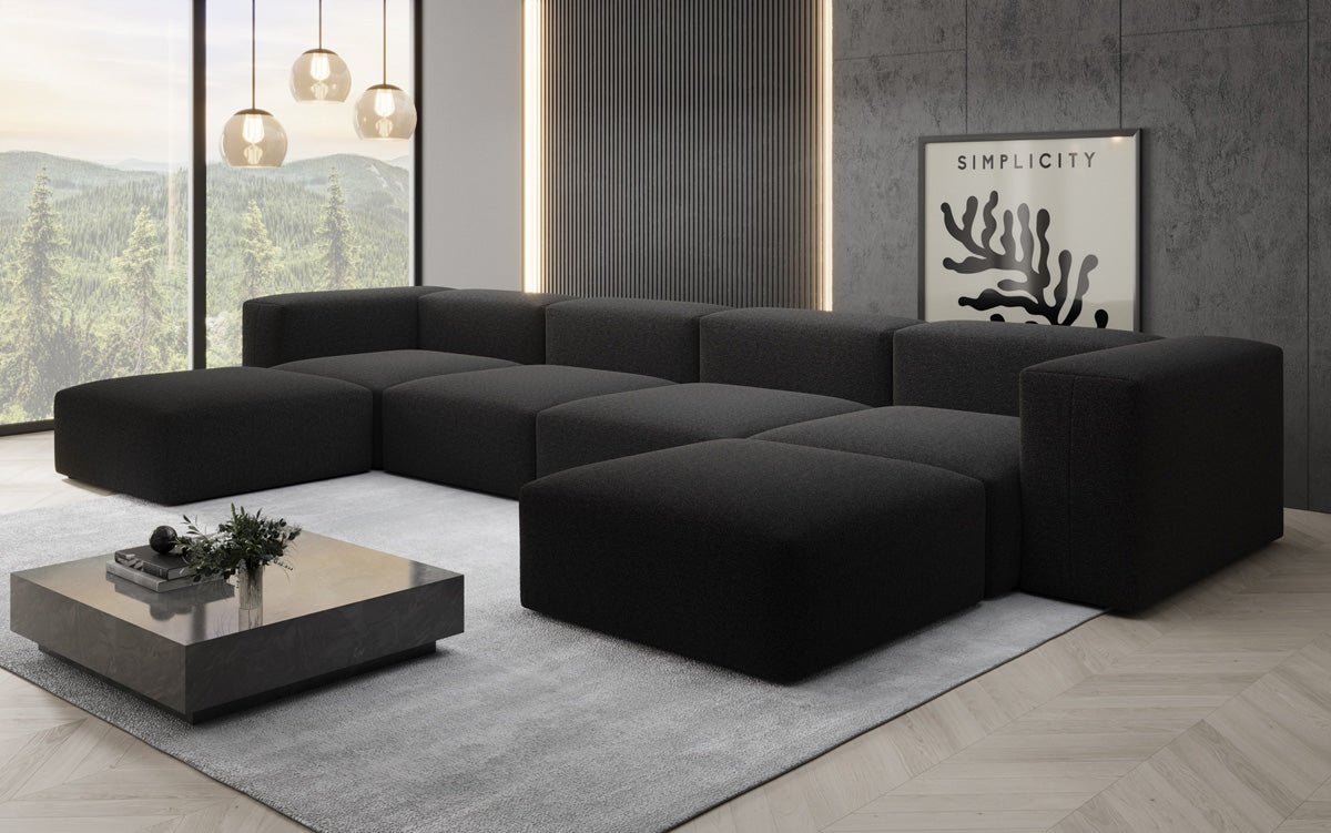 Designer U Sofa Snug am Bouclé