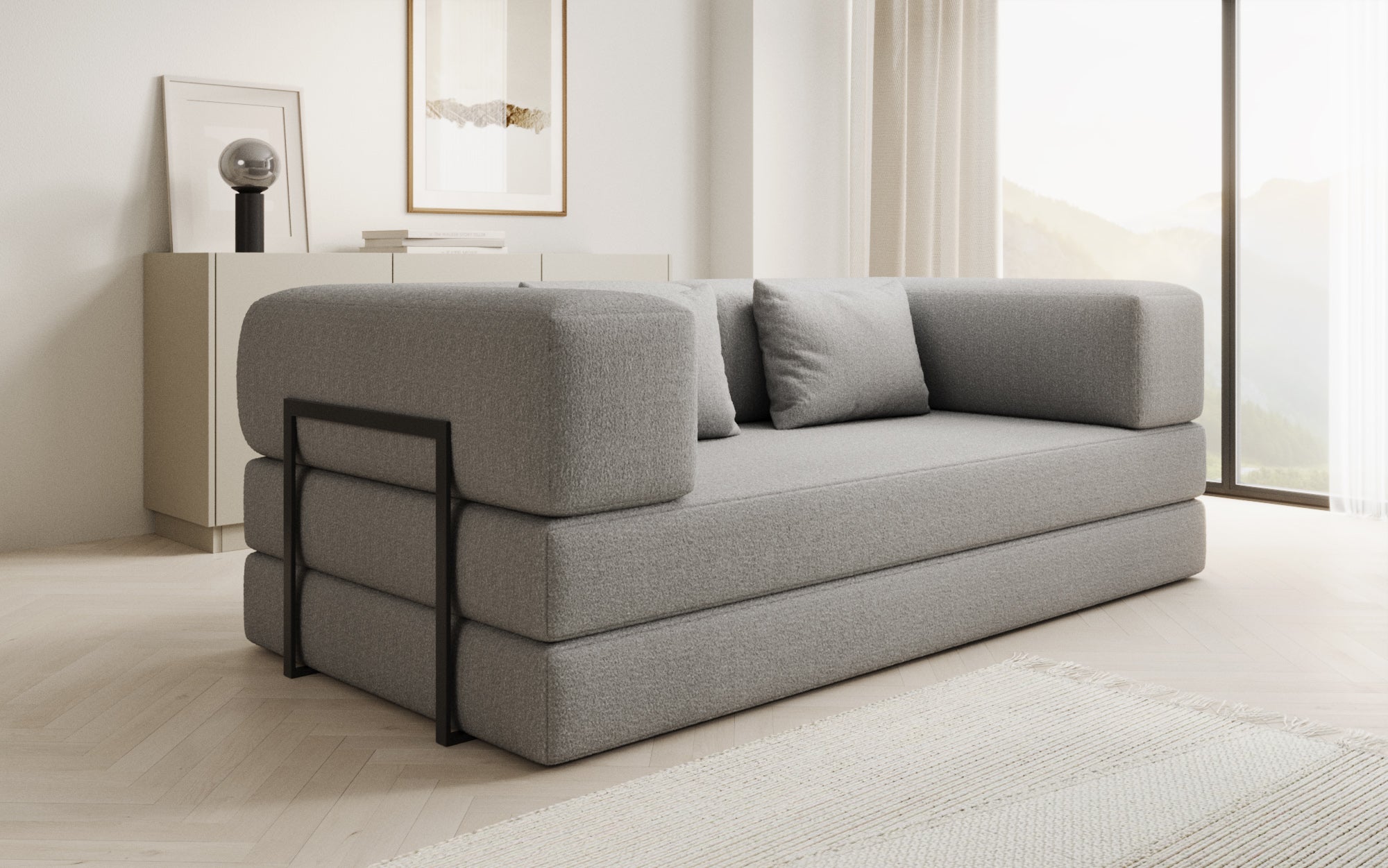Extra Bezug fir Sofa Lazy a Bouclé