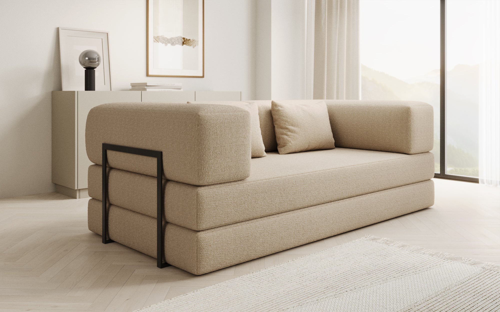 Extra Bezug fir Sofa Lazy a Bouclé