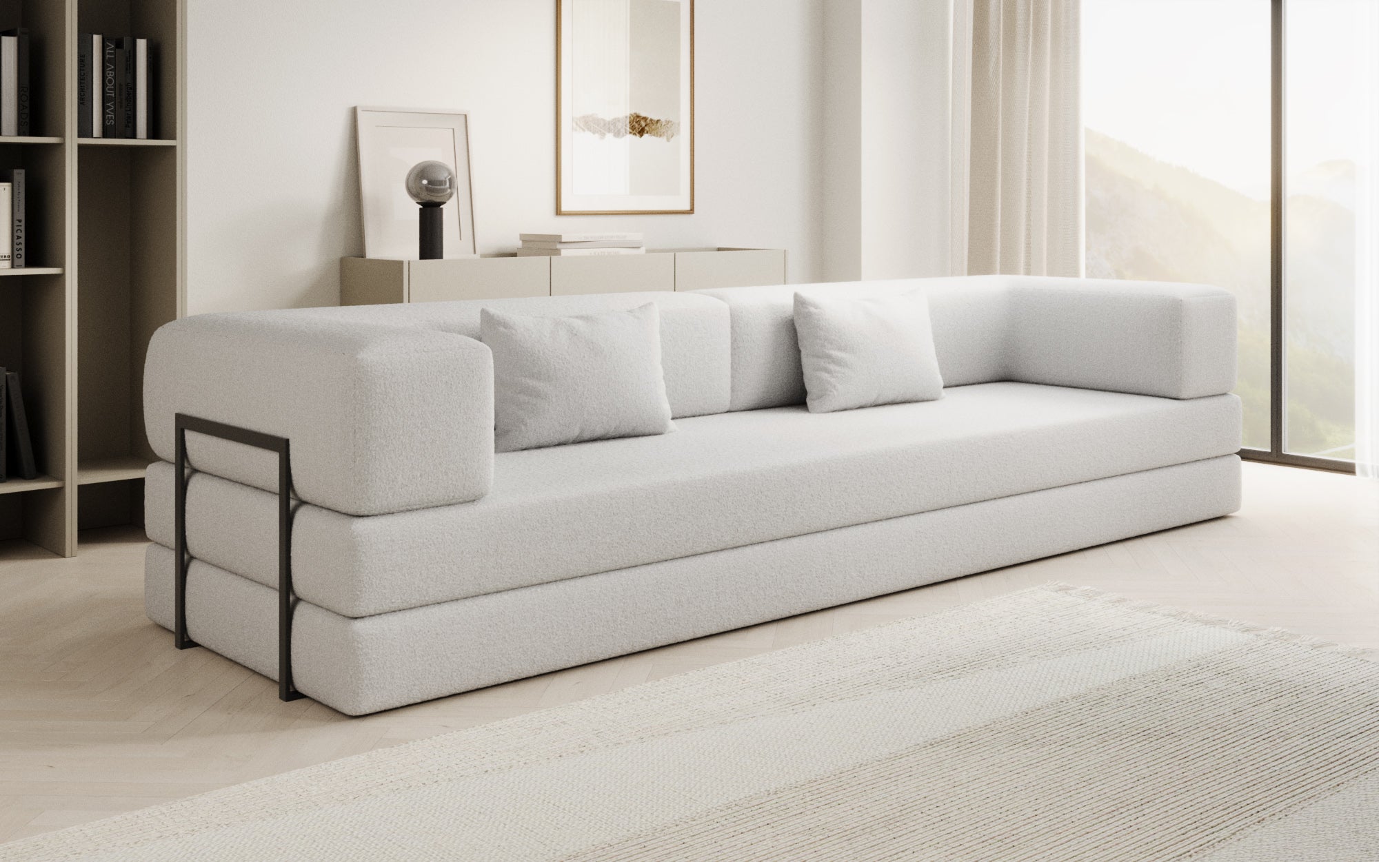 Extra Bezug fir Sofa Lazy a Bouclé