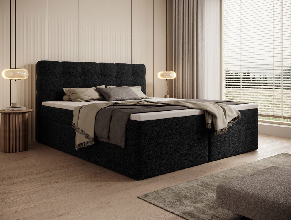 Boxspringbett Faro Frotte mat Stauraum