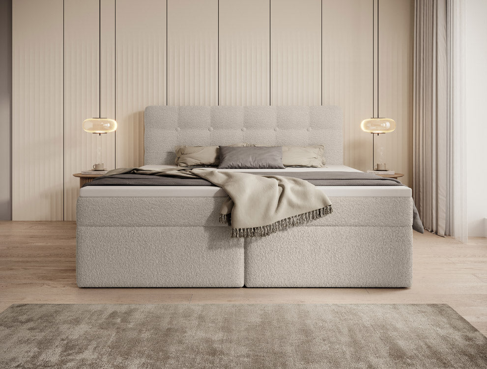 Boxspringbett Faro Frotte mat Stauraum