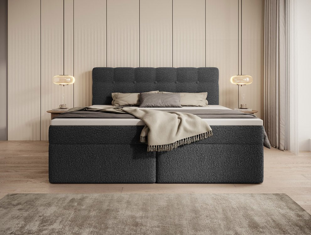 Boxspringbett Faro Frotte mat Stauraum