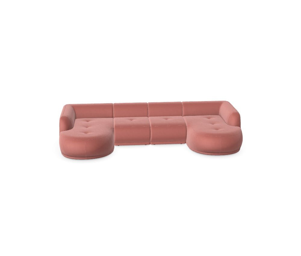 Modulares Sofa Gio - Däi Wonschkonfiguratioun M_KSLPEO