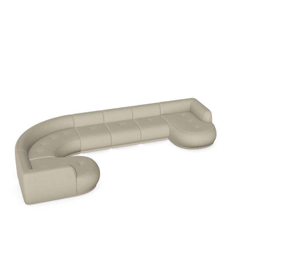 Modulares Sofa Gio - Däi Wonschkonfiguratioun M_LJWMPK