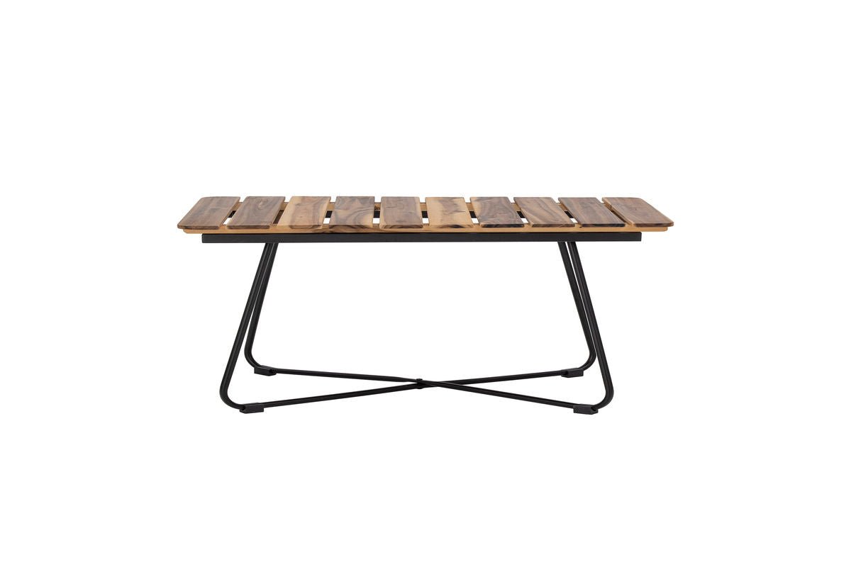Garten-Couchtisch Beri – Akazienholz mit Metallgestell