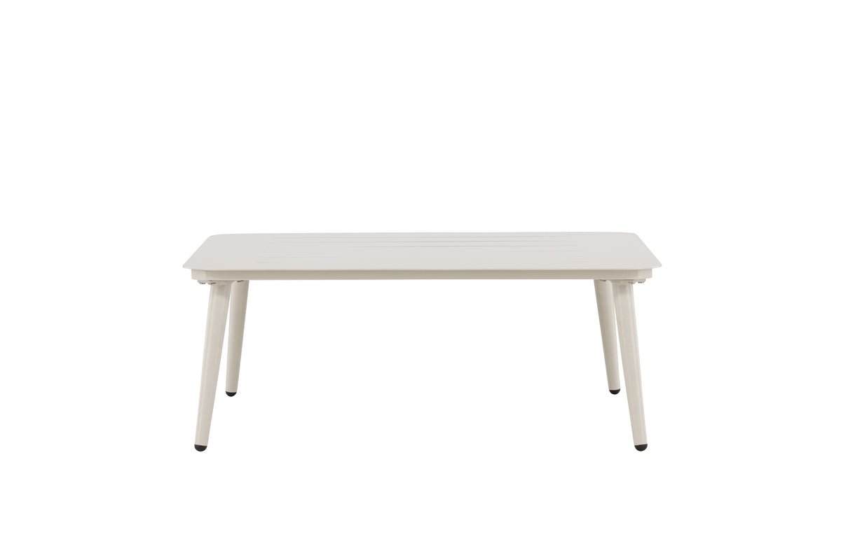 Garten Couchtisch Hannes - Aus beigem Aluminium