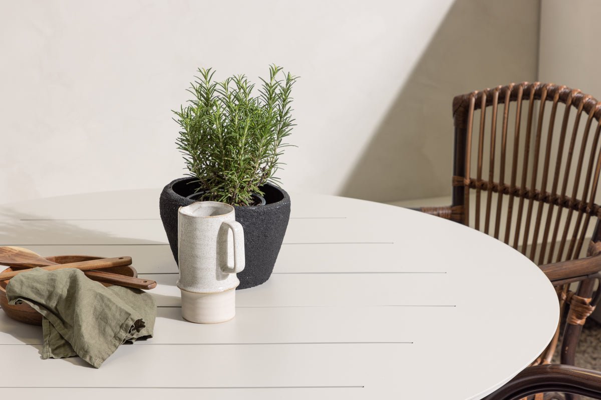 Garten Essgruppe Jorina – 5-teiliges Set in Rattanoptik