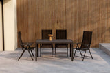 Garten Essgruppe Lorette – 5-teiliges Gartenmöbel-Set in Schwarz oder Beige