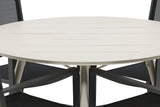 Garten Essgruppe Orlena – 5-teiliges Set in Beige/Schwarz