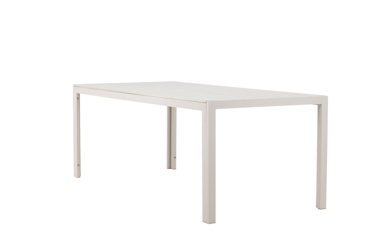 Garten Esstisch Amalfi - 205x90 cm aus Aluminium und Polywood in Beige oder Schwarz