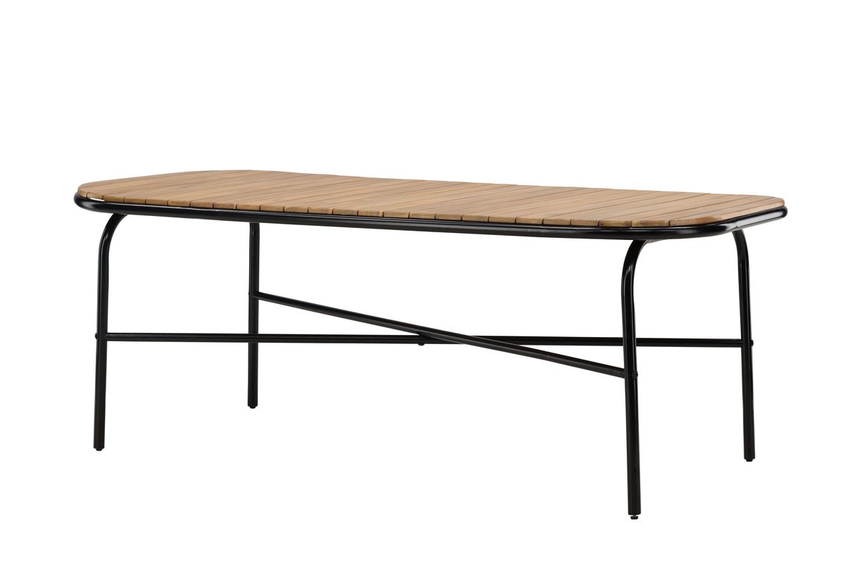 Garten Esstisch Lumo - 200x90 cm mit Akazien-Tischplatte in Naturoptik