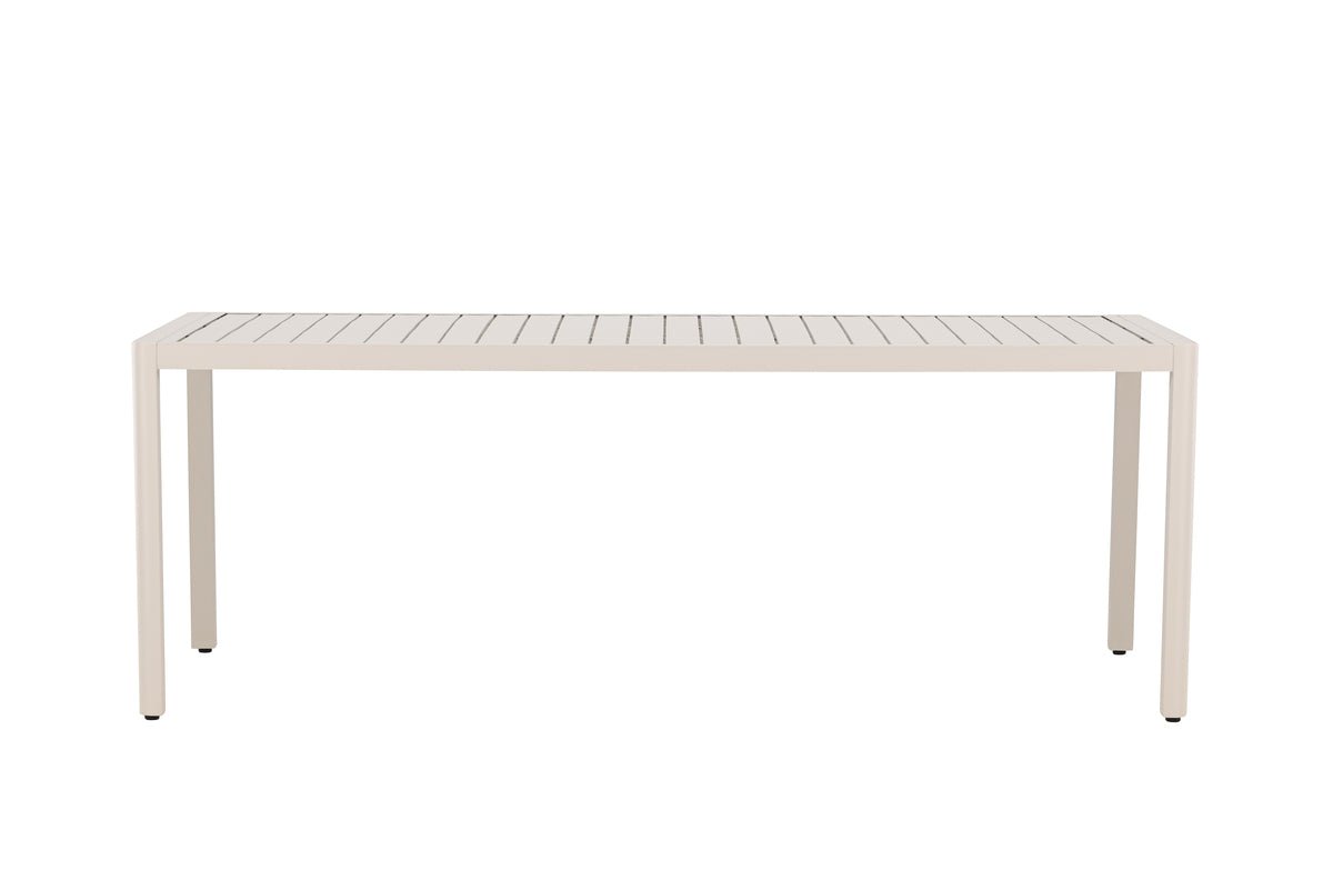 Garten Esstisch Vento - 200x90 cm aus Aluminium in Beige oder Schwarz