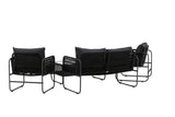 Garten Loungeset Kim - mit Rückenlehne aus Polyesterseil