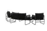 Garten Loungeset Kim - mit Rückenlehne aus Polyesterseil