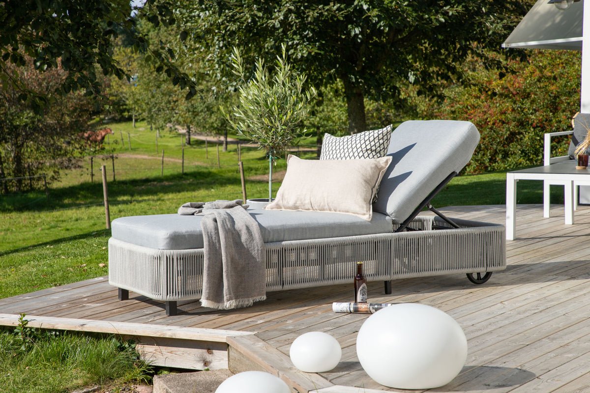 Garten Sonnenliege Mila - aus Polyester/Metall