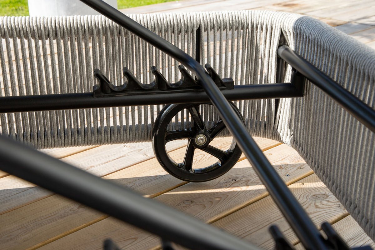 Garten Sonnenliege Mila - aus Polyester/Metall
