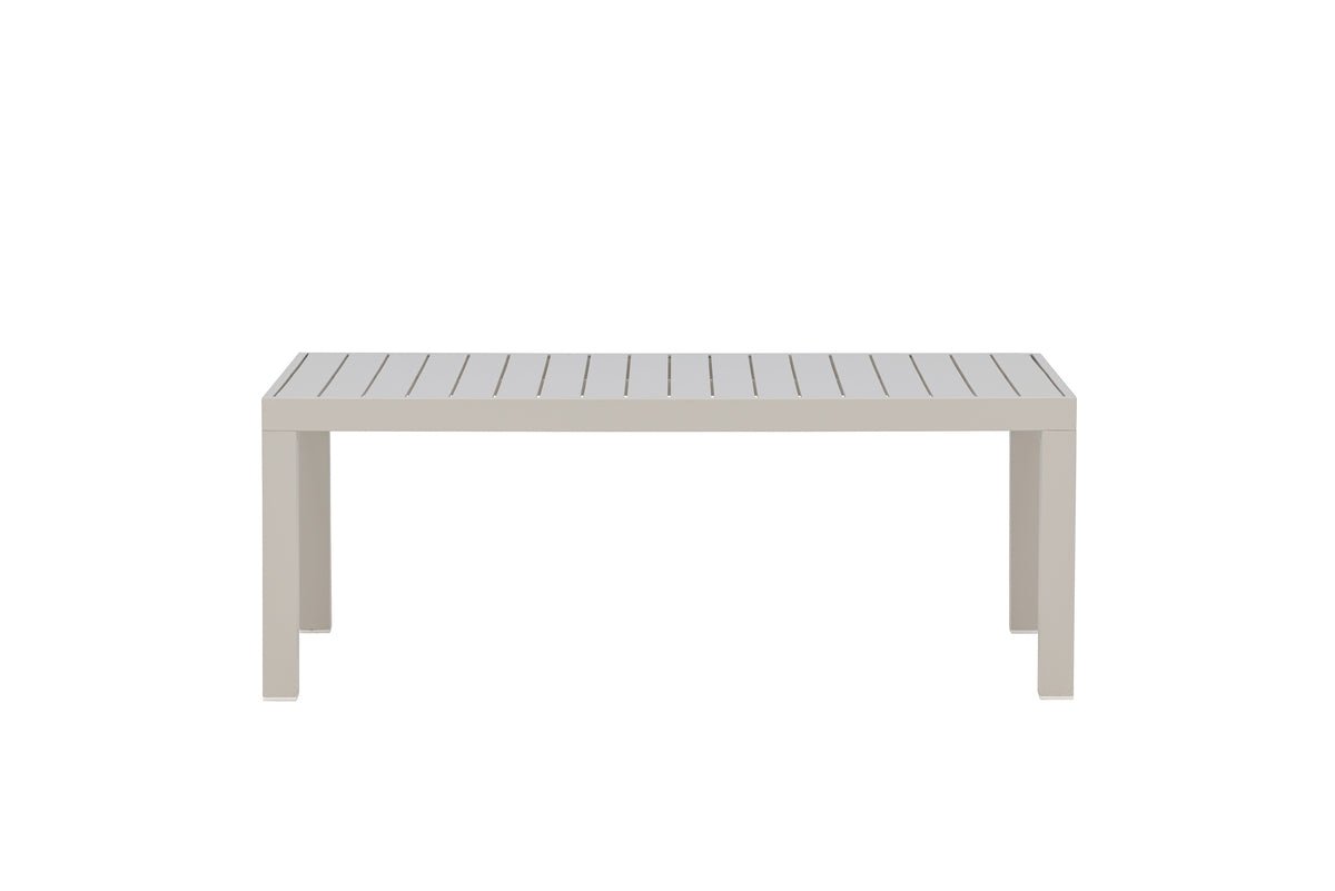 Gartentisch Lior - Rechteckiger Esstisch aus Aluminium in 2 Farben