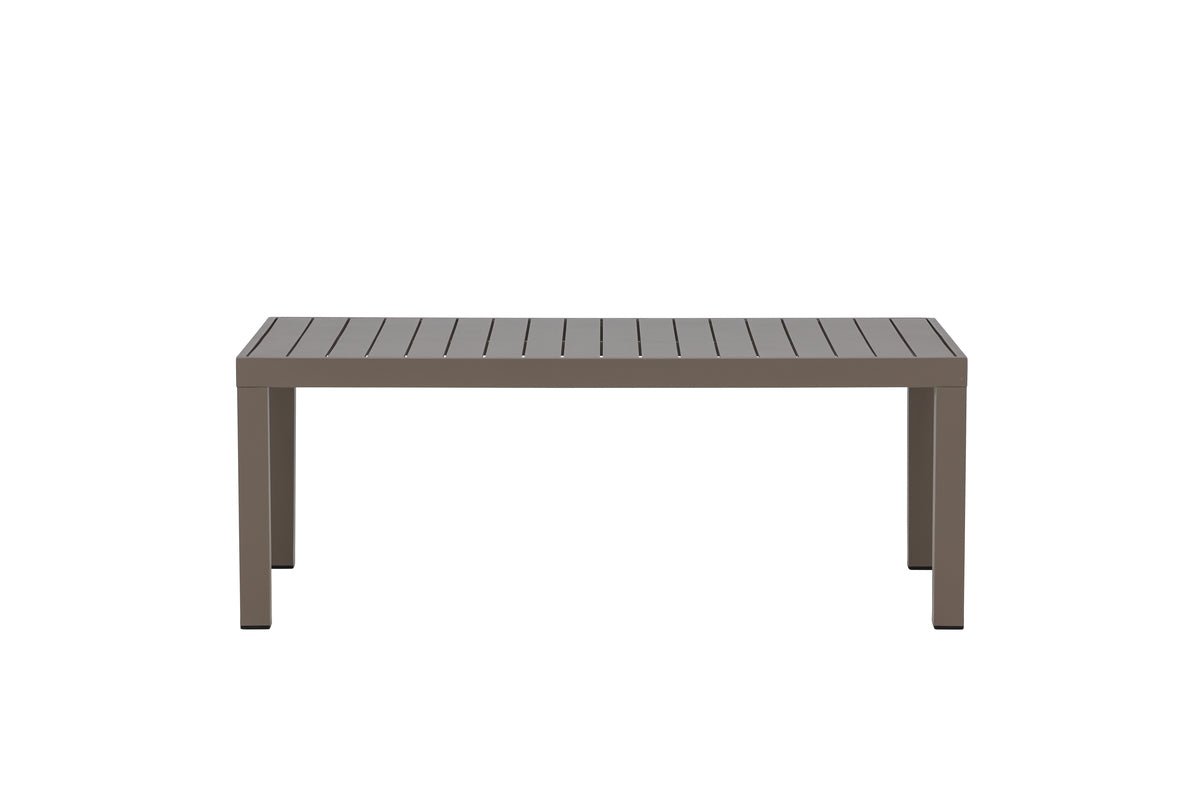 Gartentisch Lior - Rechteckiger Esstisch aus Aluminium in 2 Farben