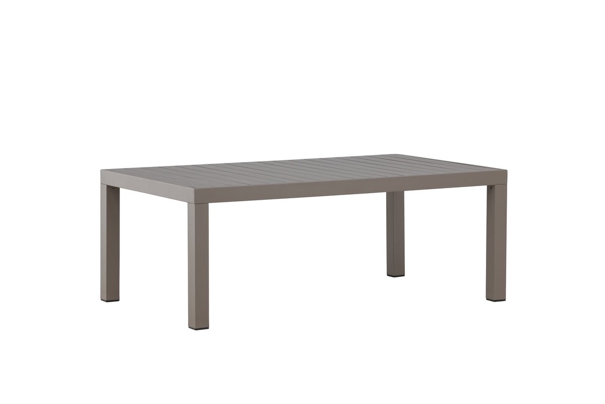 Gartentisch Lior - Rechteckiger Esstisch aus Aluminium in 2 Farben